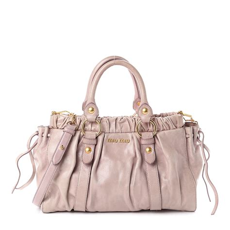 miu miu mughetto gathered bag|miu michael totes.